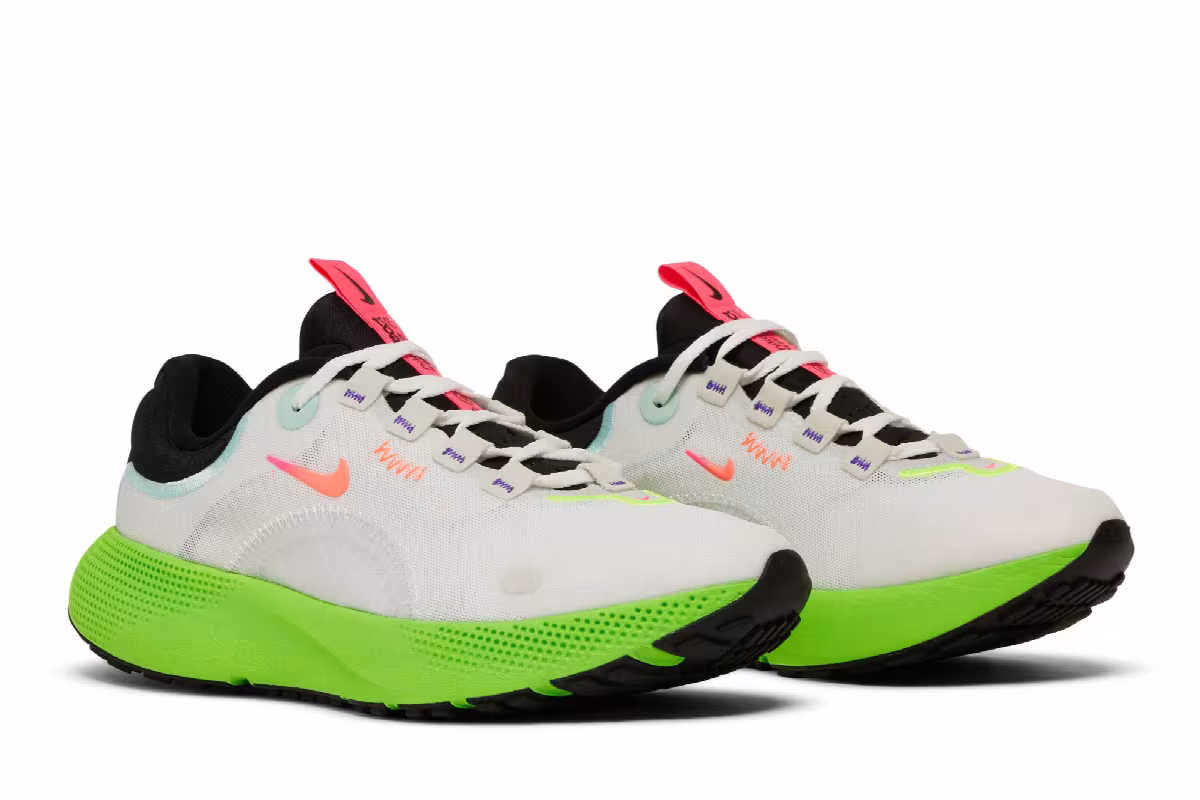 Nike Women's React Escape Run White Volt, view 9