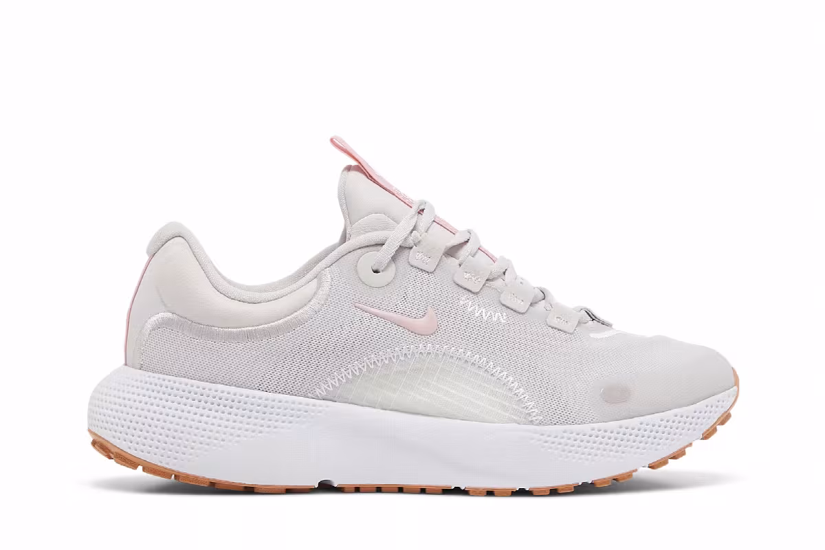 Nike Women's React Escape Run Vast Grey Pink Glaze, view 2