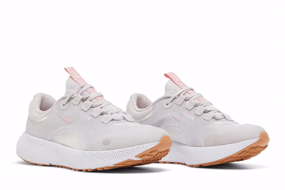 Nike Women's React Escape Run Vast Grey Pink Glaze, view 9