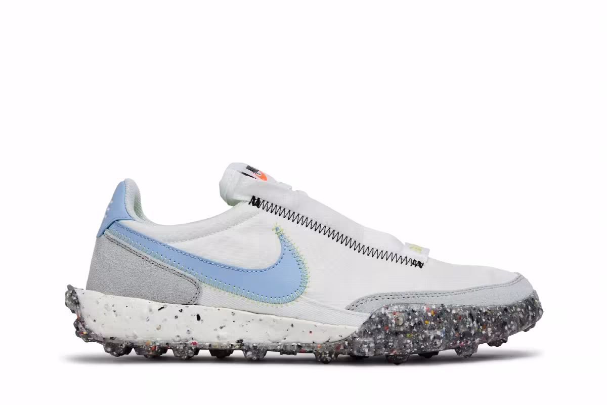 Nike Women's Waffle Racer Crater Summit White Aluminum, view 2