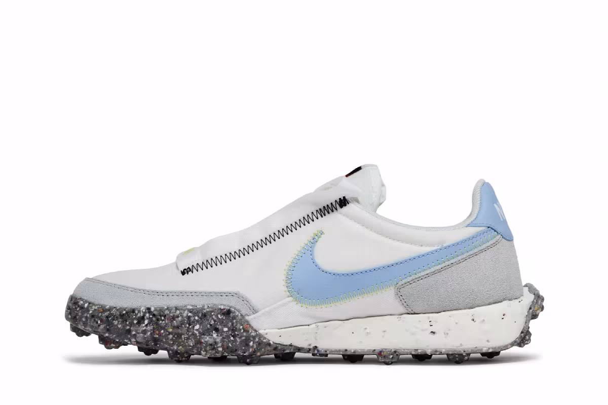 Nike Women's Waffle Racer Crater Summit White Aluminum, view 4