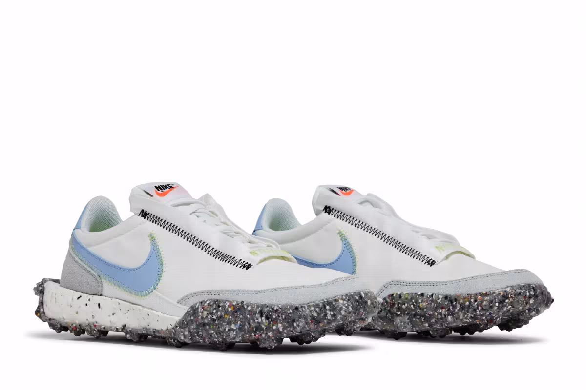 Nike Women's Waffle Racer Crater Summit White Aluminum, view 9