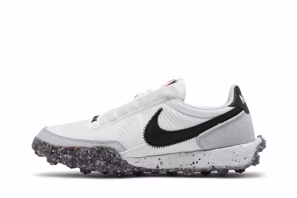 Nike Women's Waffle Racer Crater White Black, view 4