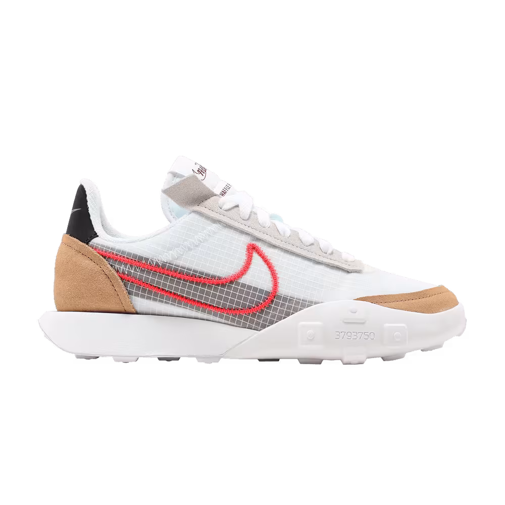Nike Women's Waffle Racer 2X White Bright Crimson