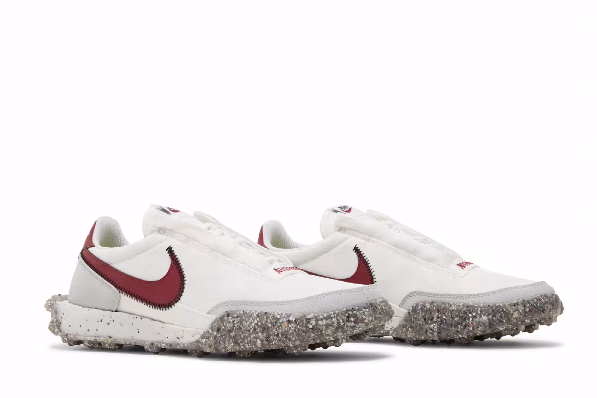Nike Women's Waffle Racer Crater Summit White Team Red, view 9