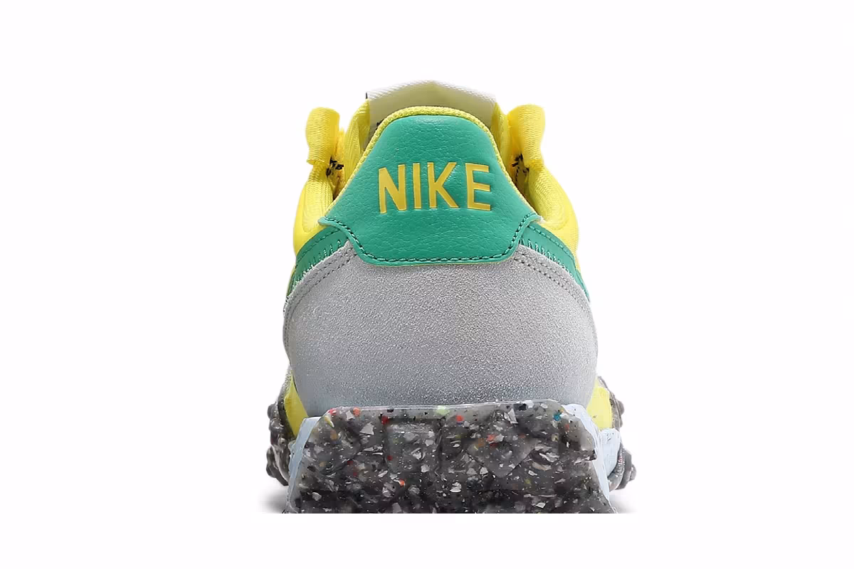 Nike Women's Waffle Racer Crater Yellow Strike Roma Green, view 8
