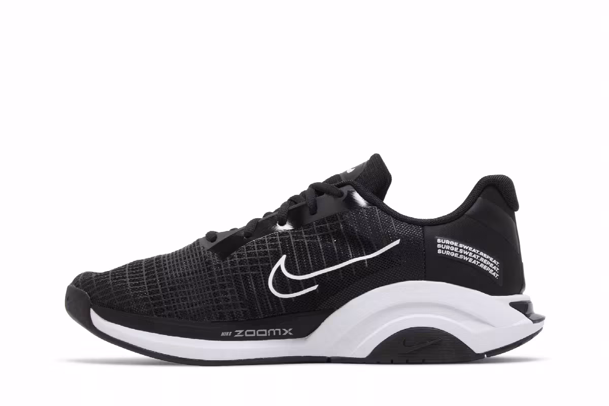 Nike ZoomX SuperRep Surge Black White, view 4