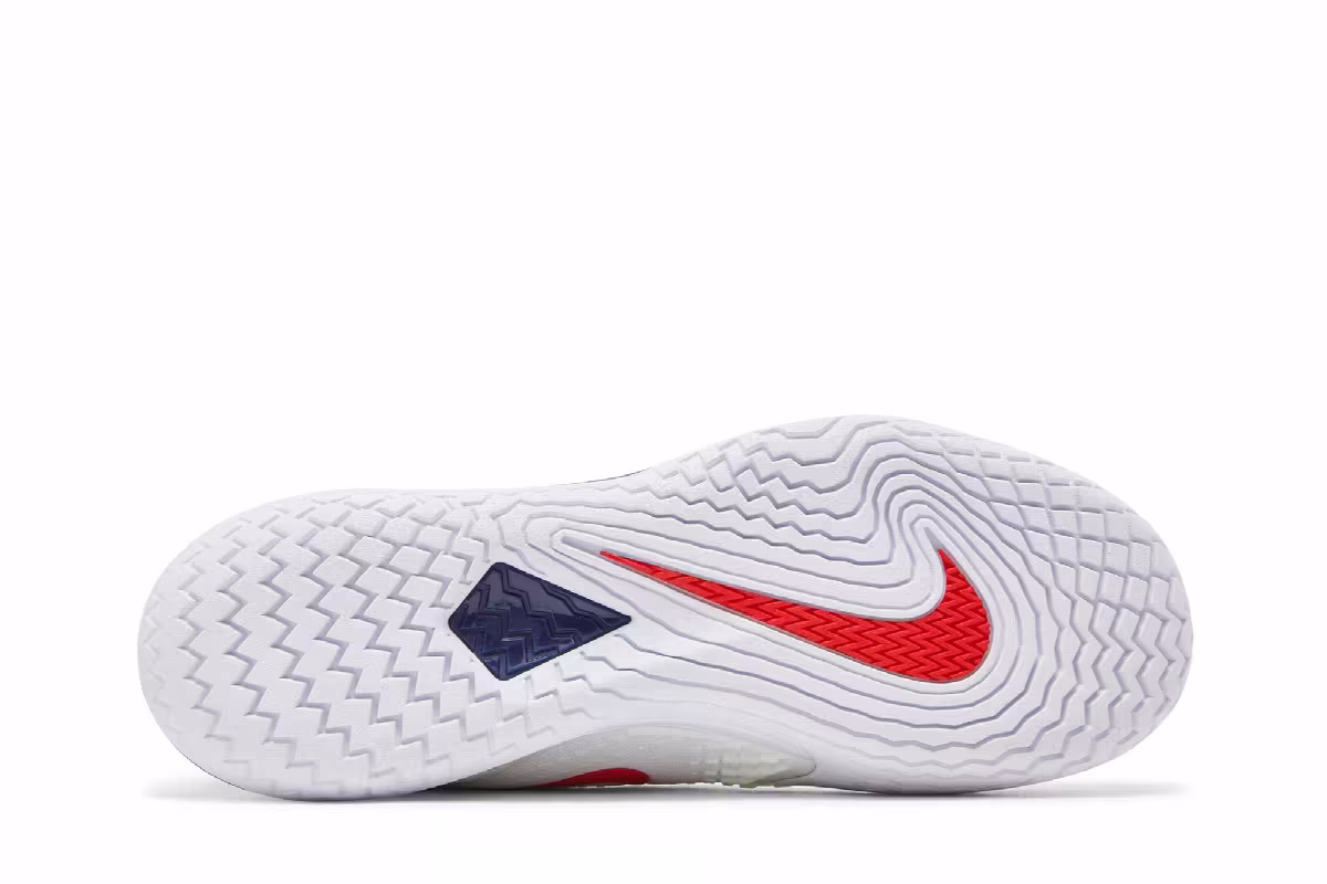 NikeCourt Zoom Vapor Cage 4 Rafa White Binary Blue Red, view 5