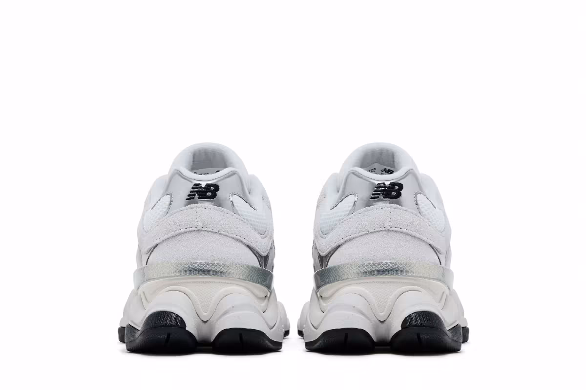 New Balance 9060 White Black Metallic Silver, view 7