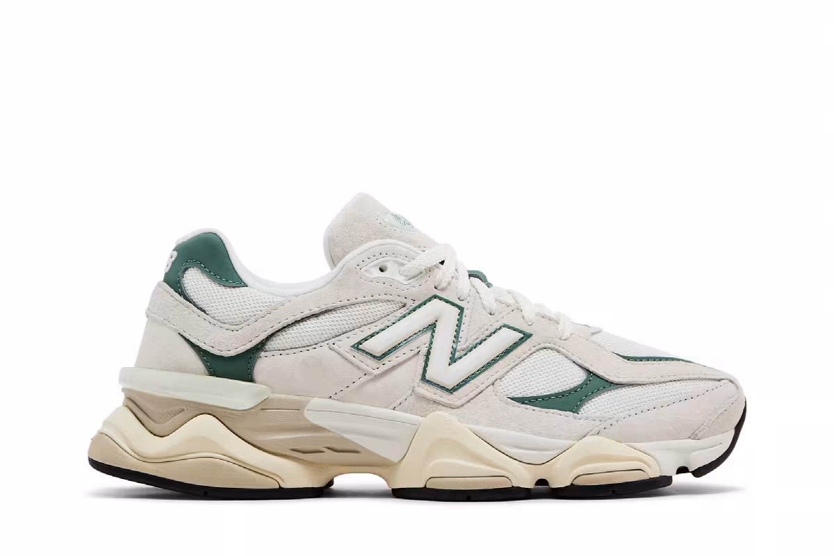 New Balance 9060 Linen Dark Juniper, view 2