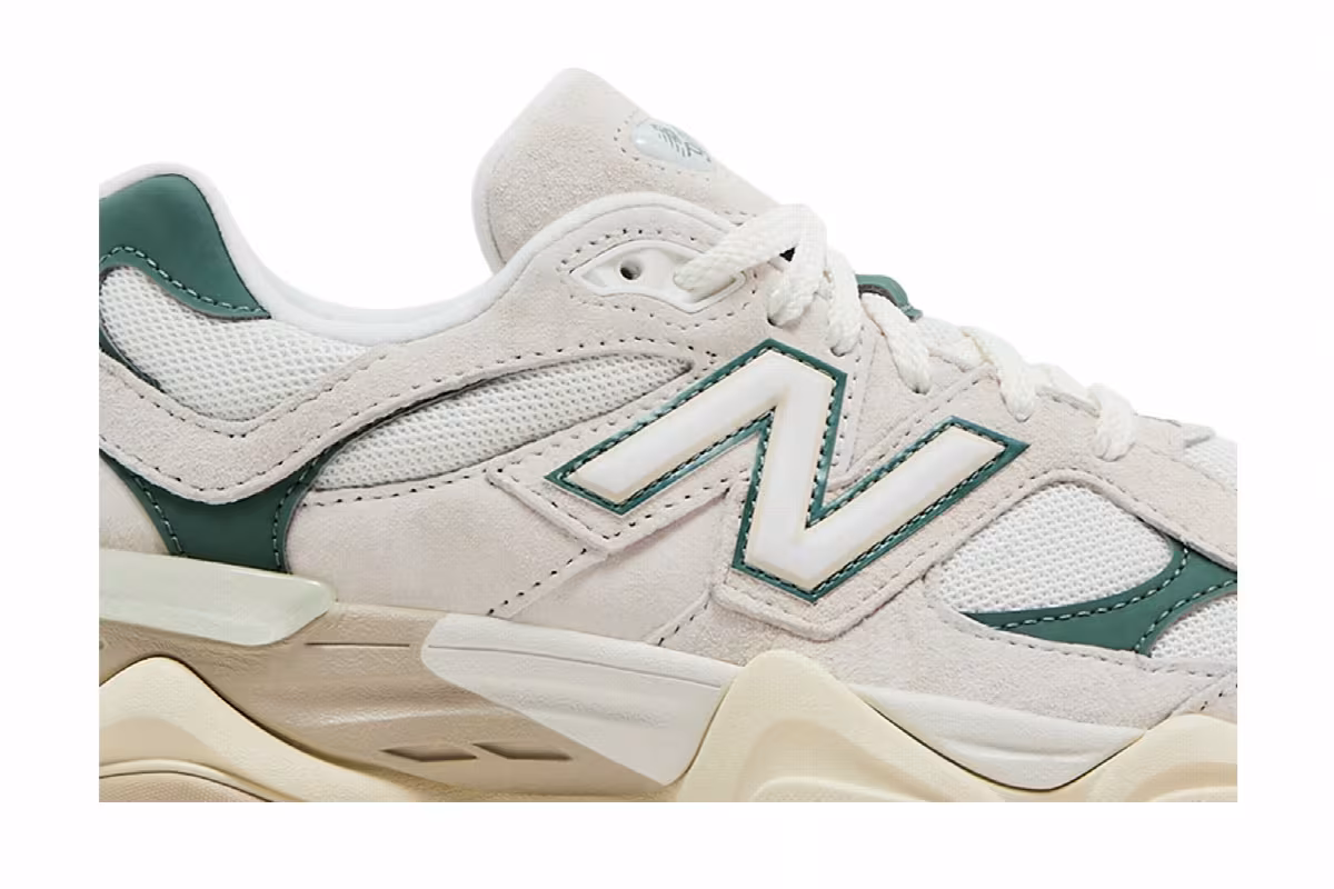 New Balance 9060 Linen Dark Juniper, view 3