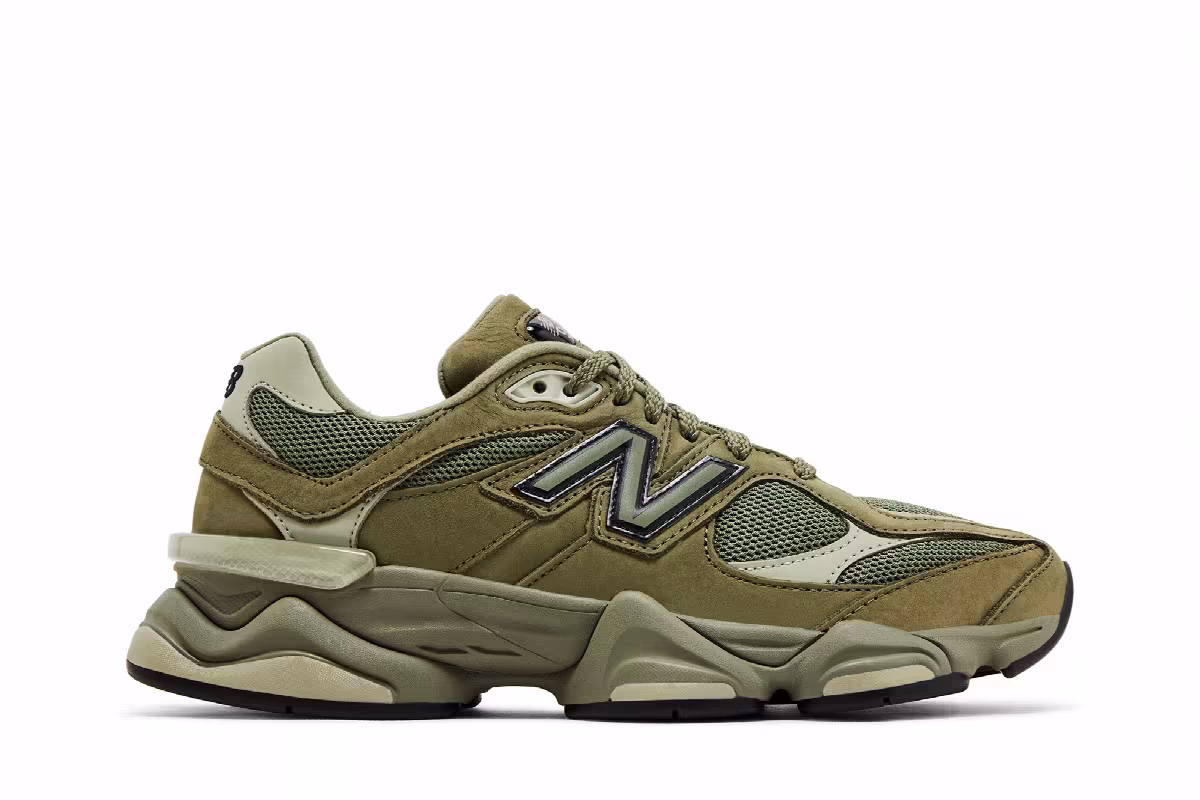 New Balance Men's 9060 Dark Olivine, view 2