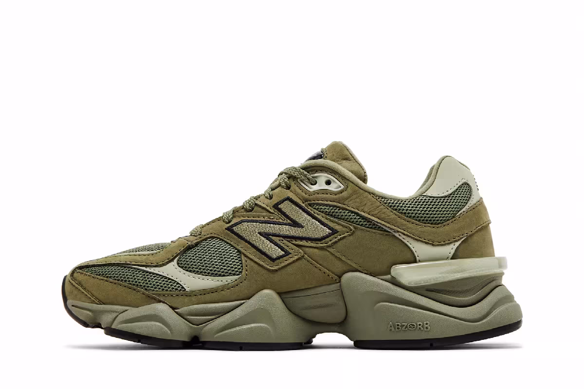 New Balance Men's 9060 Dark Olivine, view 4