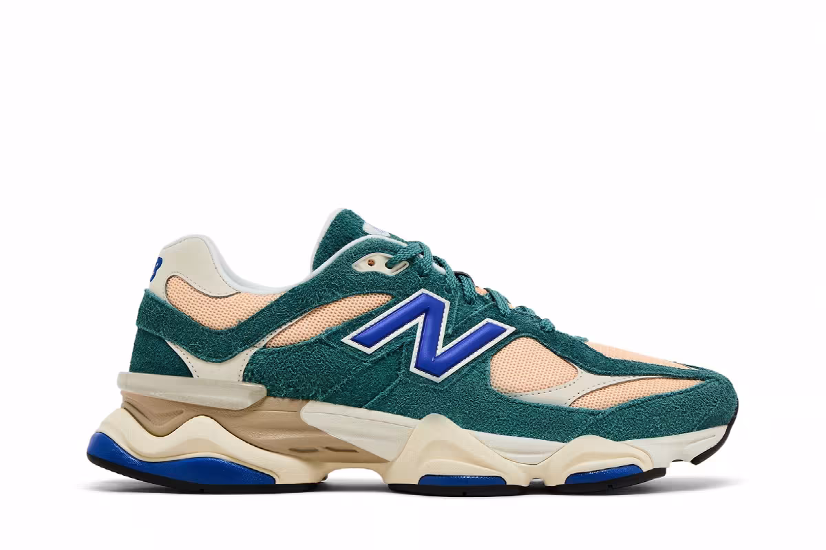 New Balance 9060 New Spruce Peach Blossom, view 2