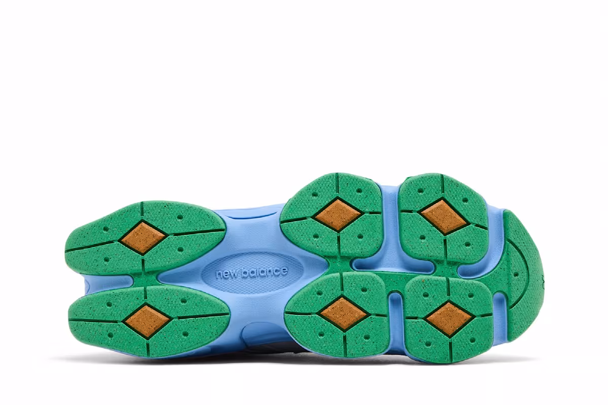 New Balance 9060 Big Kid Raincloud Electric Sky, view 5