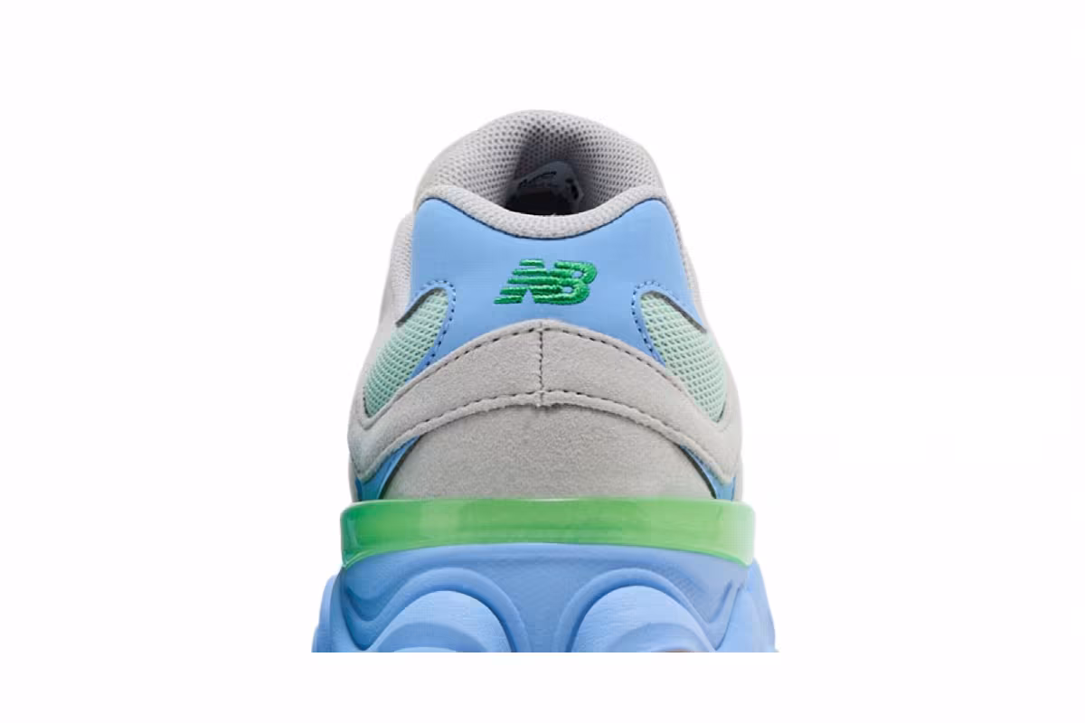 New Balance 9060 Big Kid Raincloud Electric Sky, view 8
