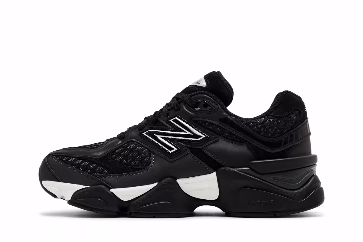 New Balance 9060 Big Kid Black Silver, view 4