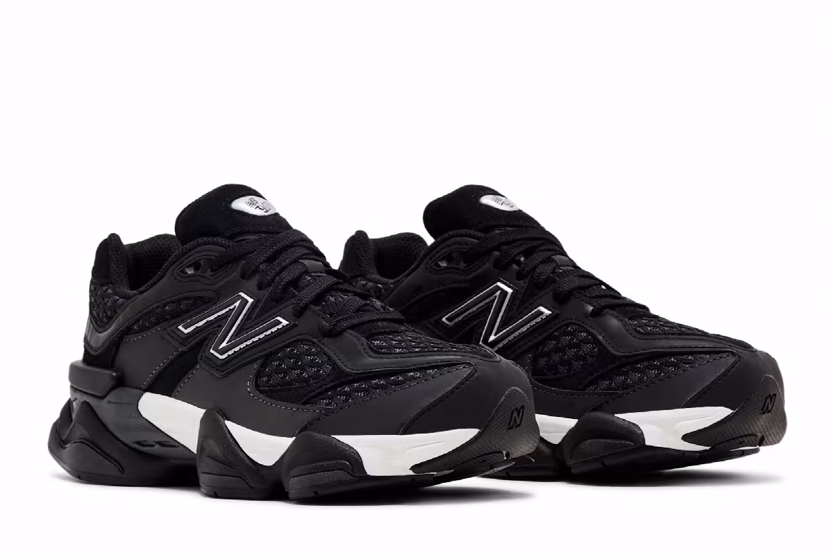 New Balance 9060 Big Kid Black Silver, view 9