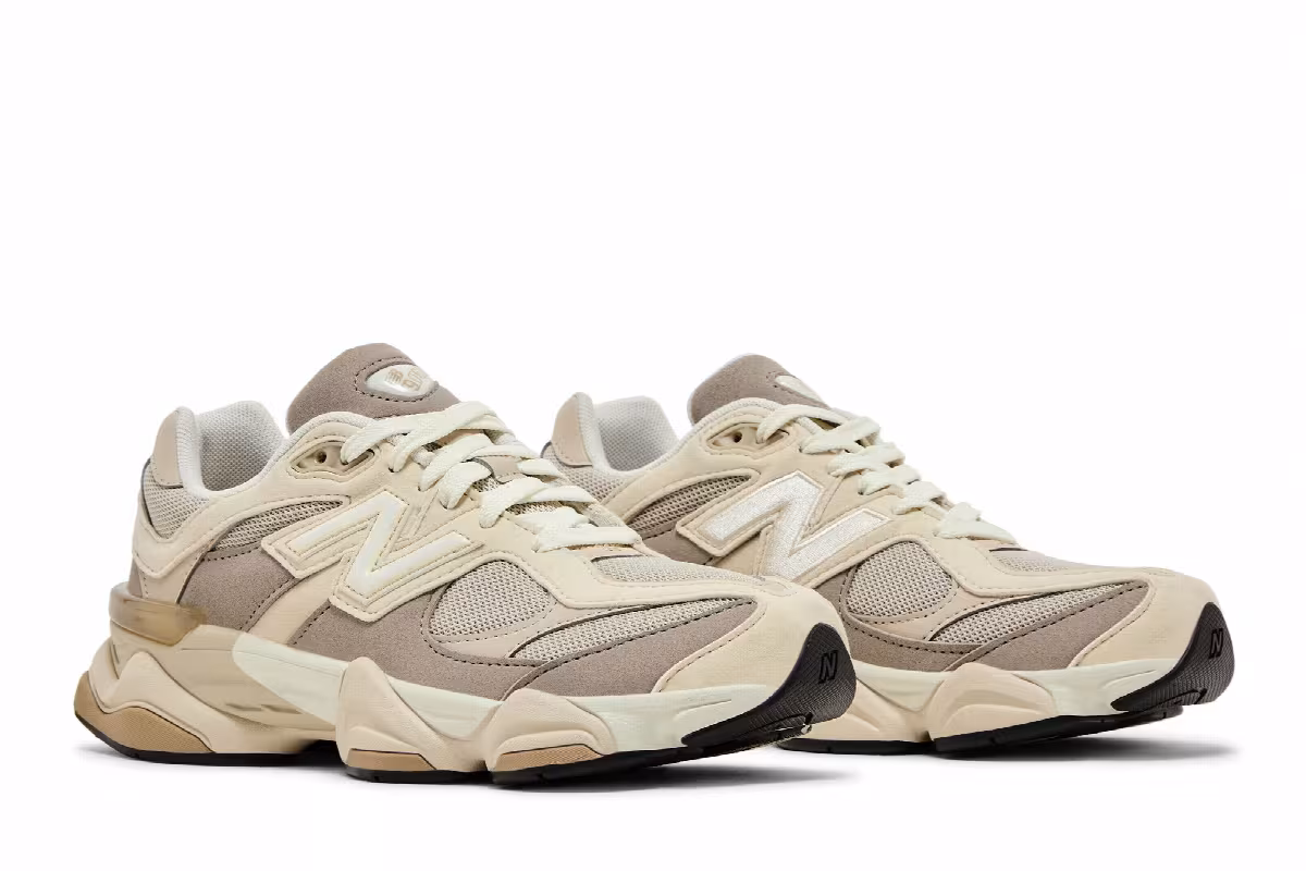 New Balance 9060 Big Kid Linen Timberwolf, view 9