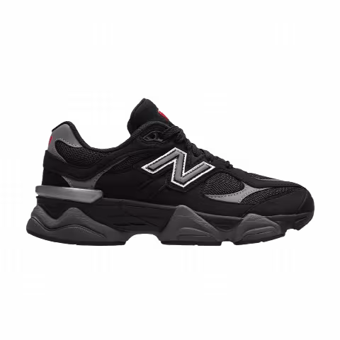 New Balance 9060 Big Kid Wide 'Black Grey Silver'