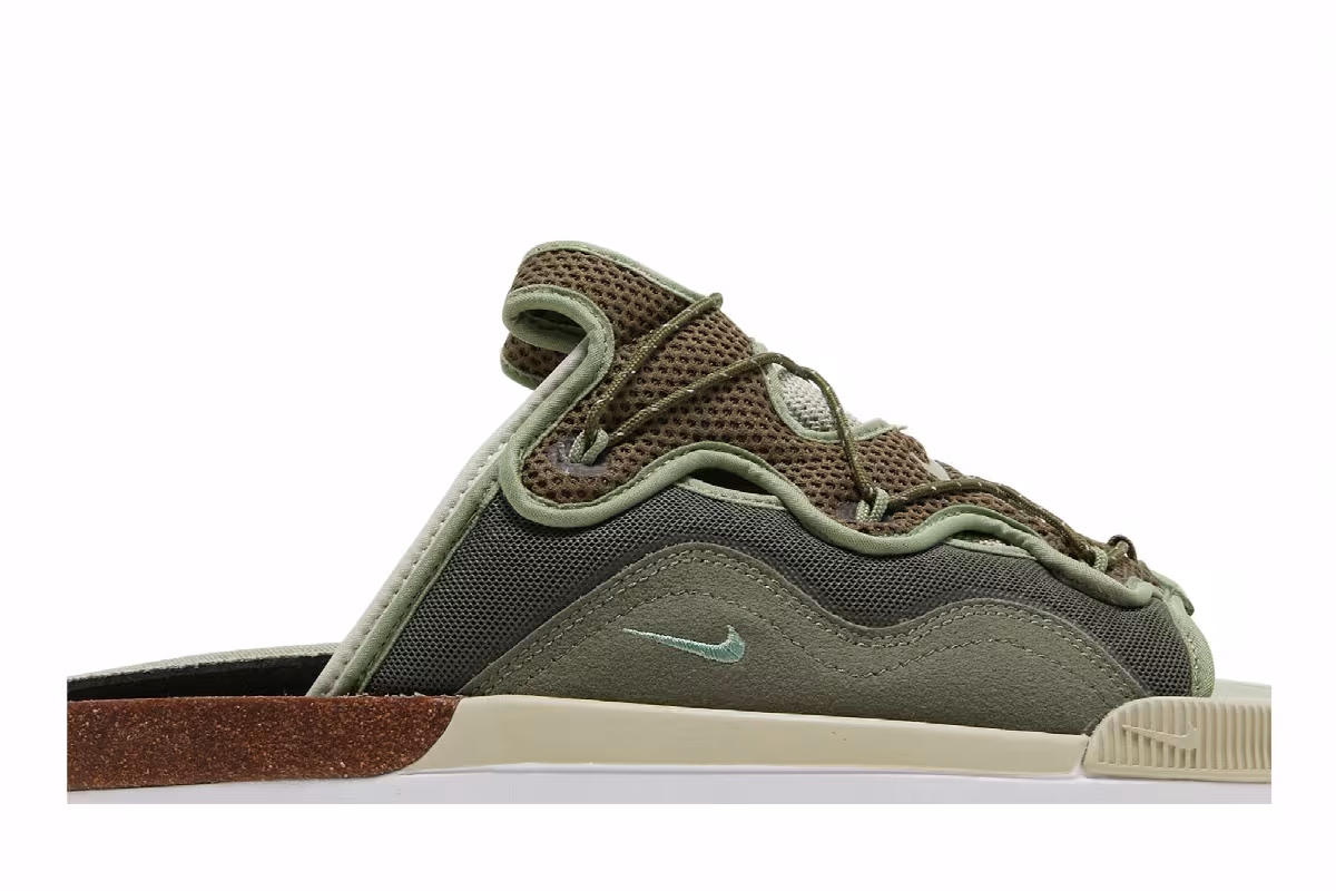 Nike Offline 2.0 Slip-On Medium Olive, view 3