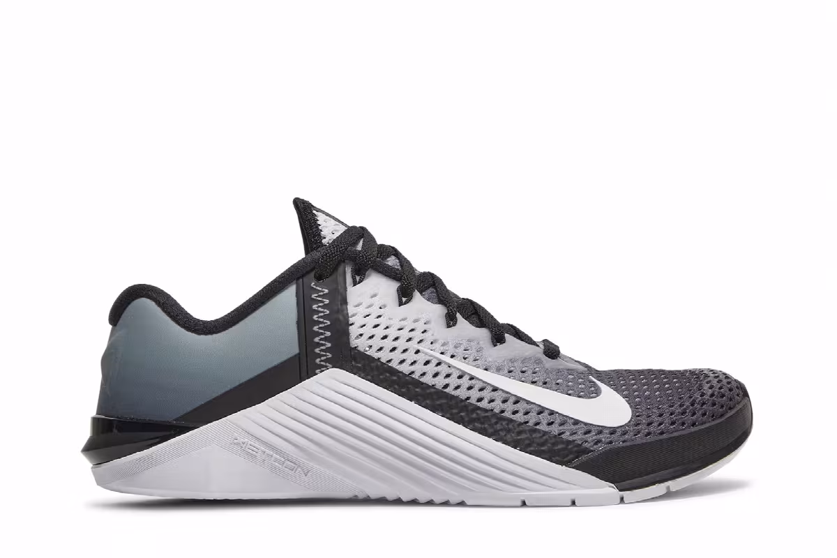 Nike Women's Metcon 6 Black White, view 2