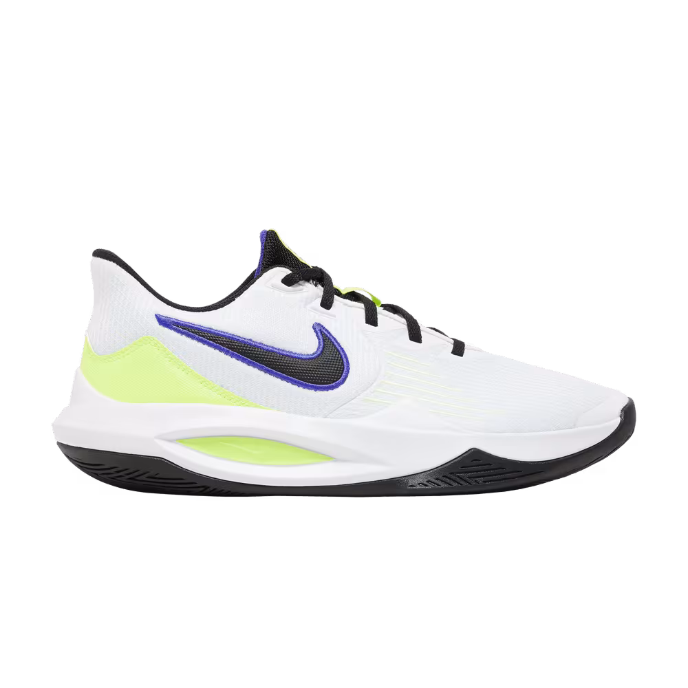 Nike Precision 5 White Barely Volt