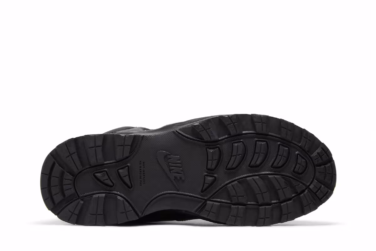 Nike Manoa Leather GS Triple Black, view 5