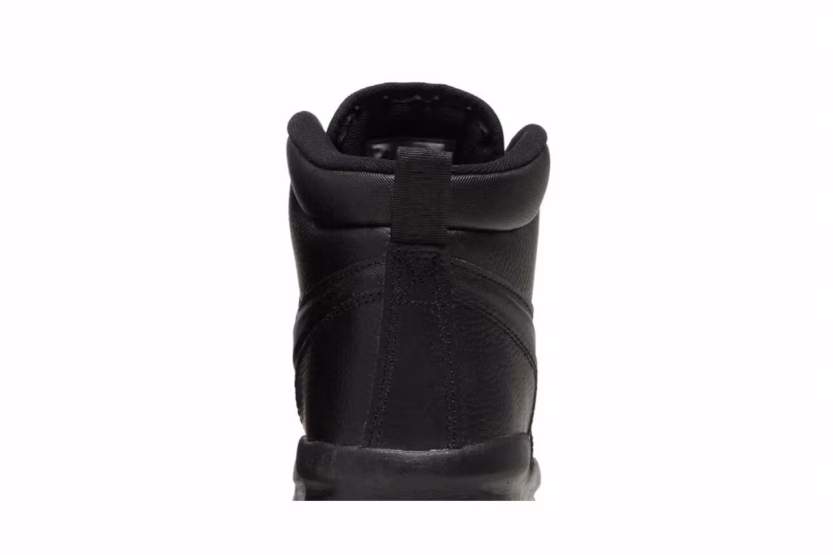 Nike Manoa Leather GS Triple Black, view 8