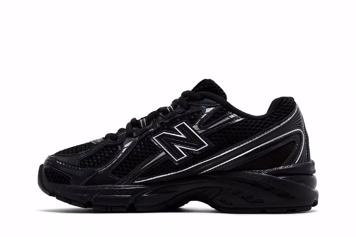 New Balance 740 Big Kid Black Silver Metallic, view 4