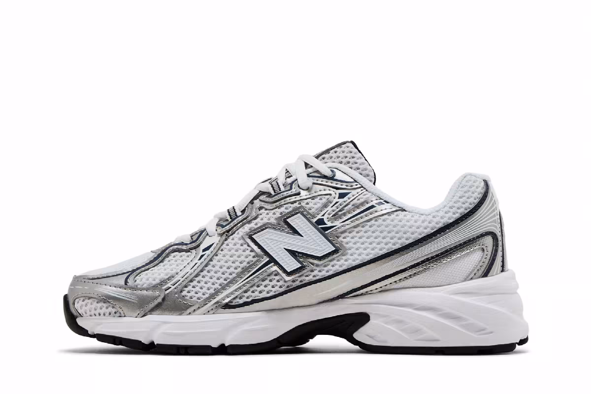 New Balance 740 Big Kid Navy White, view 4