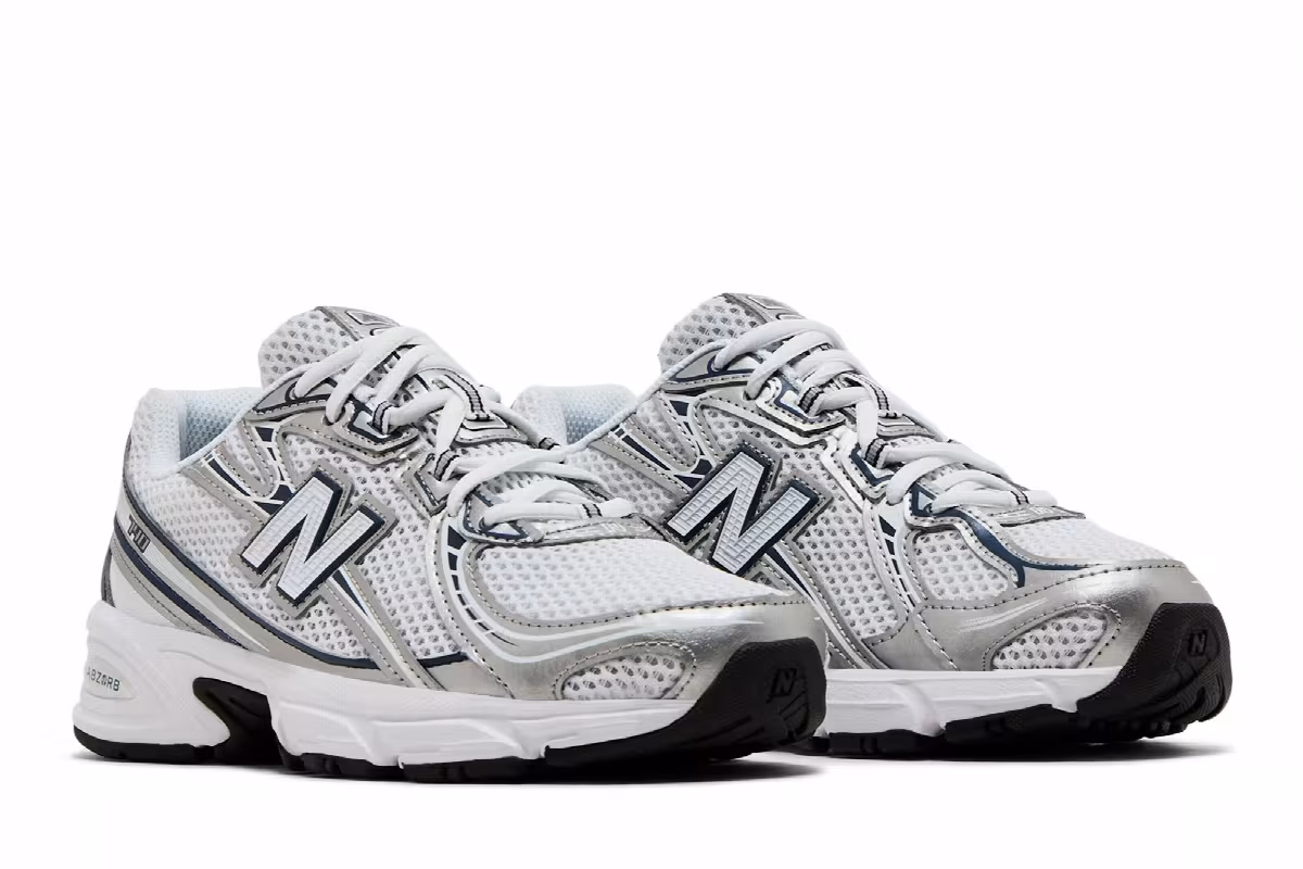 New Balance 740 Big Kid Navy White, view 9