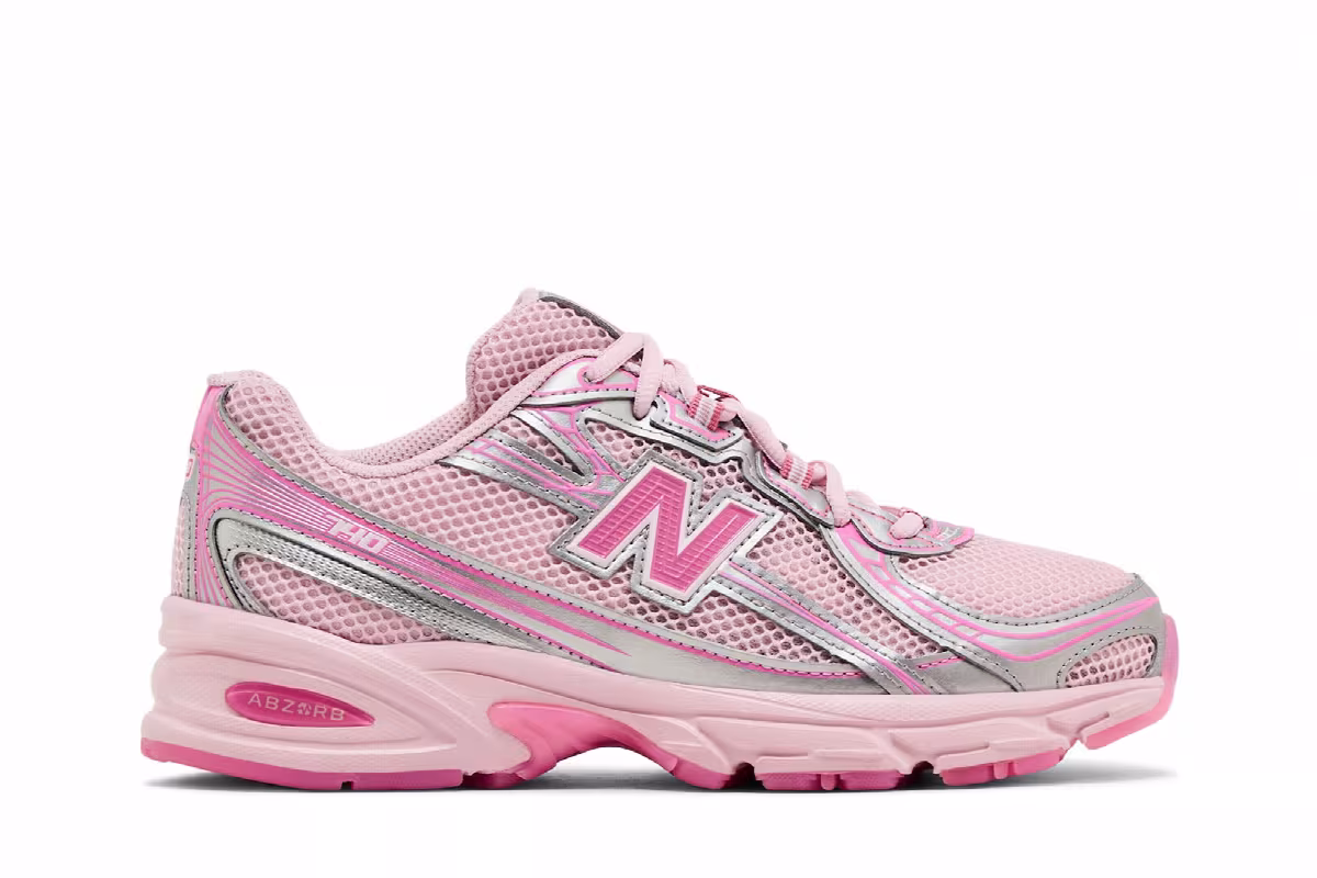 atmos pink x New Balance 740 Pink Vacation, view 2