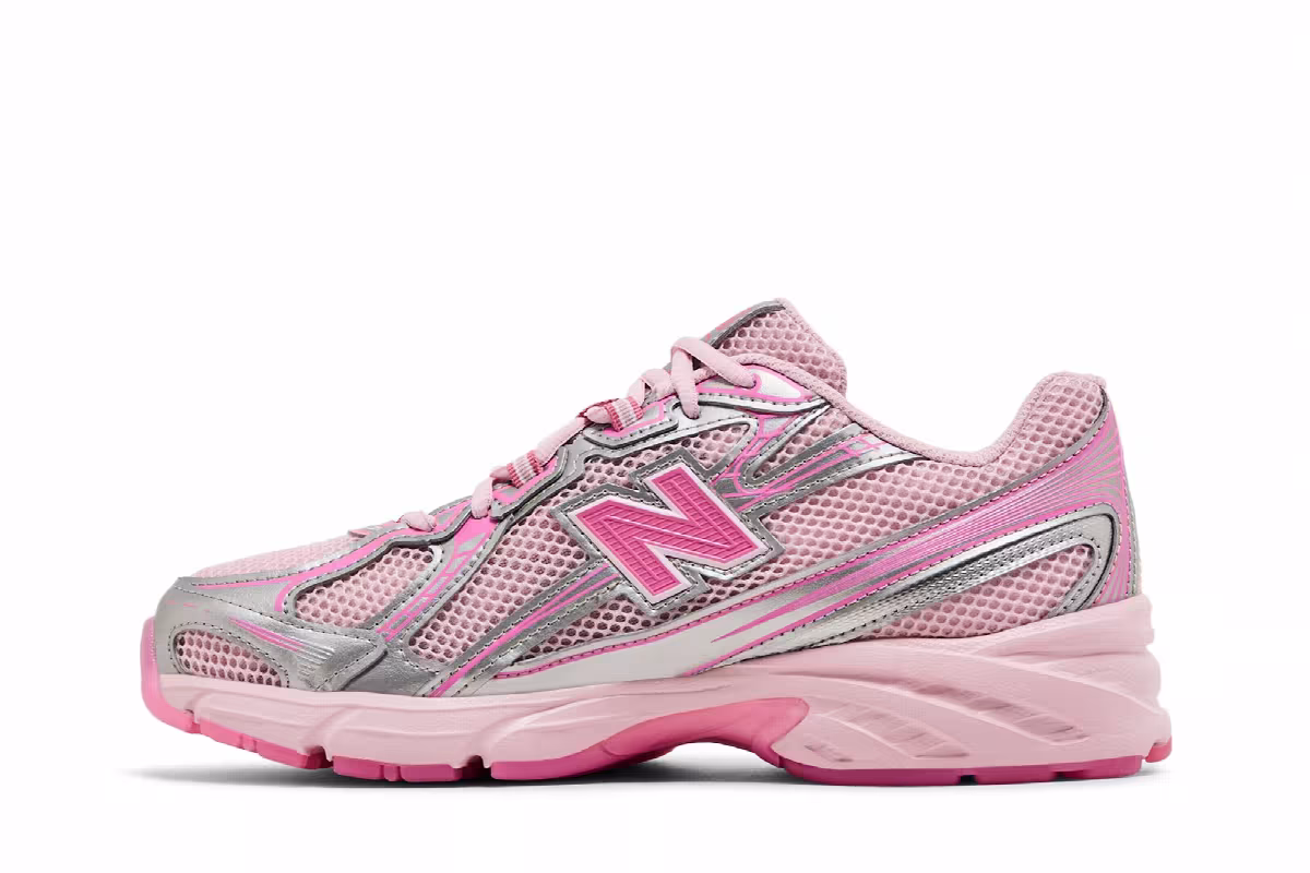 atmos pink x New Balance 740 Pink Vacation, view 4