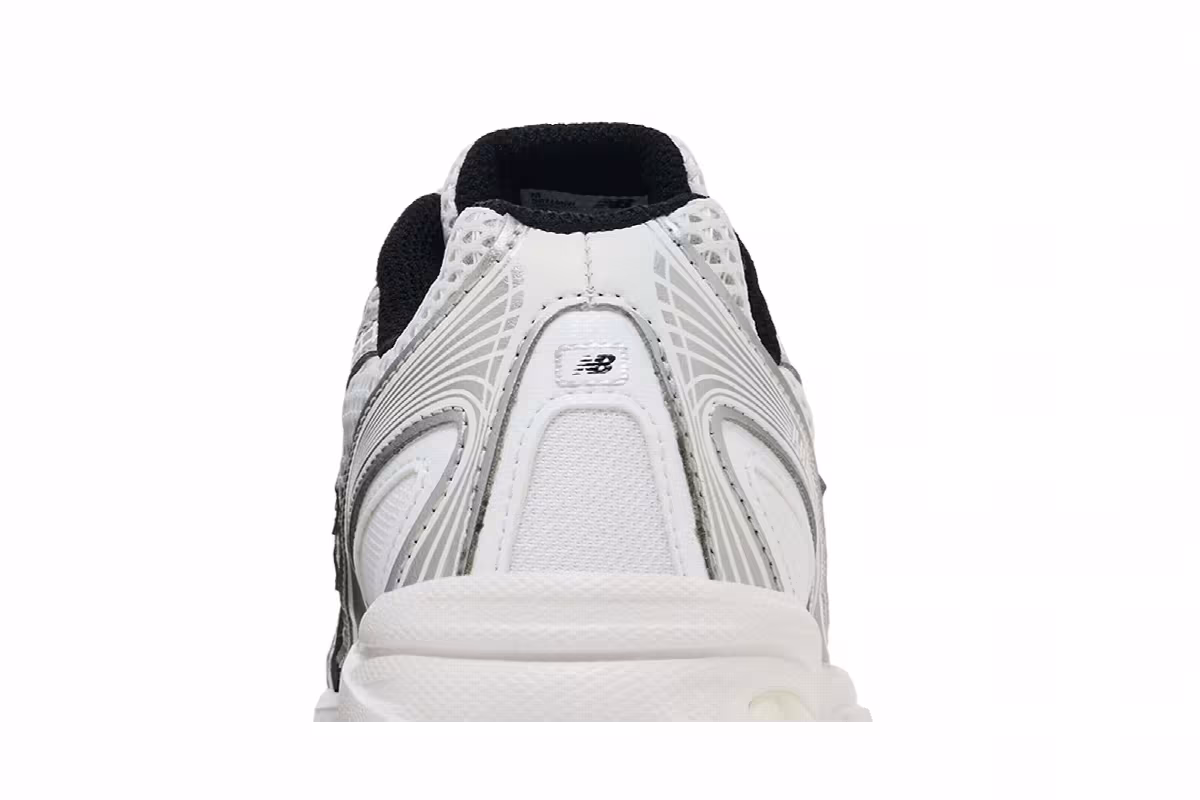 New Balance 740 Big Kid White Silver Black, view 8