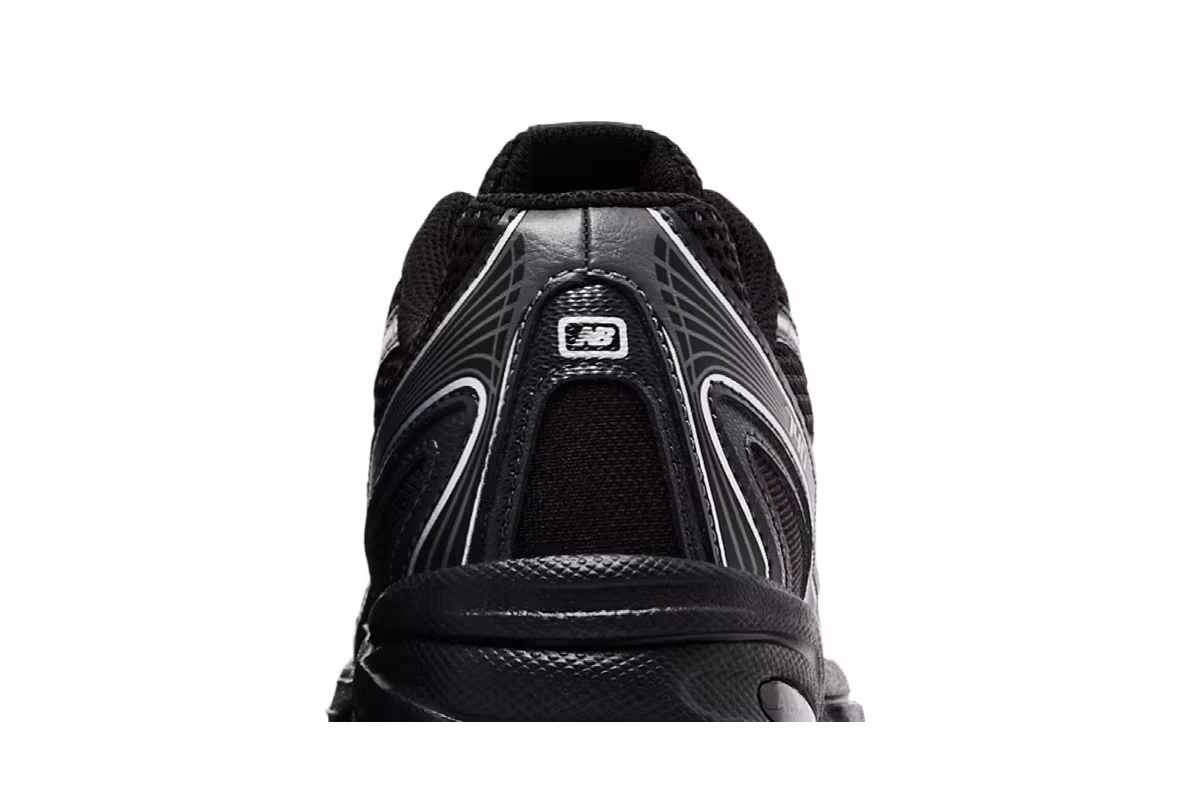 New Balance 740 Big Kid Wide Black Silver Metallic, view 8