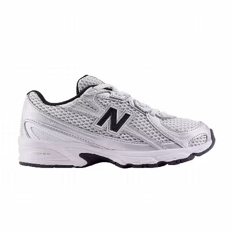 New Balance 740 Bungee Lace Little Kid 'Silver Metallic Black'