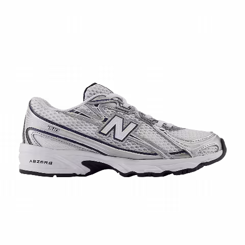 New Balance 740 Bungee Lace Little Kid Wide 'Navy White'