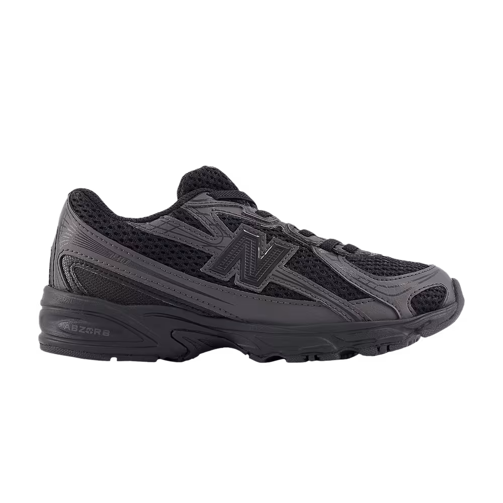 New Balance 740 Bungee Lace Little Kid Black Cement