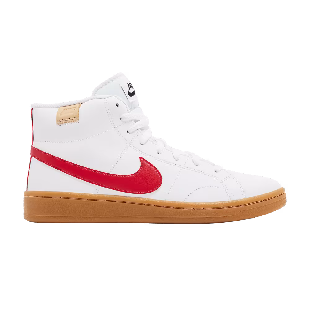 Nike Women's Court Royale 2 Mid White Siren Red Gum