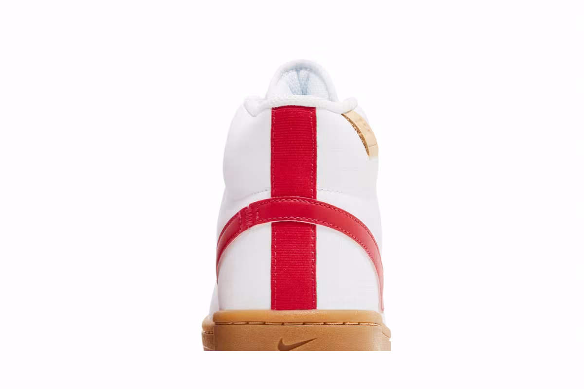 Nike Women's Court Royale 2 Mid White Siren Red Gum, view 8