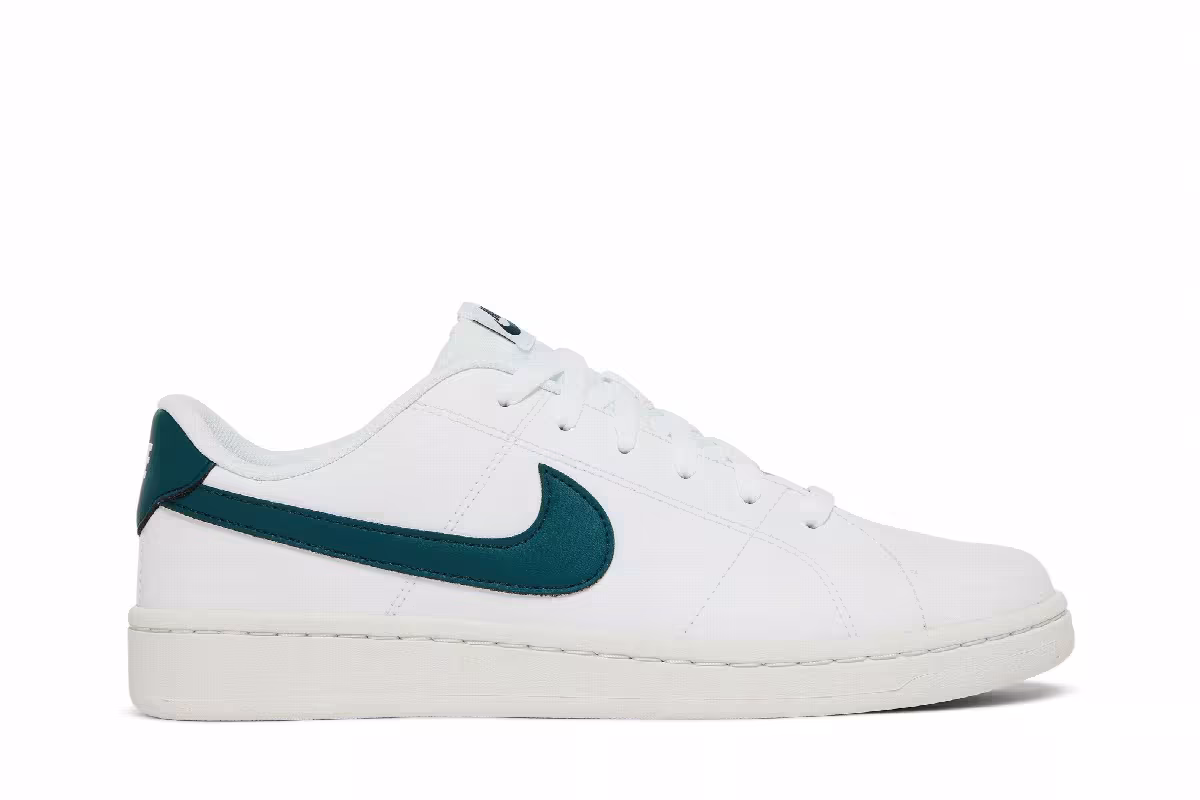 Nike Court Royale 2 Low White Dark Teal Green, view 2