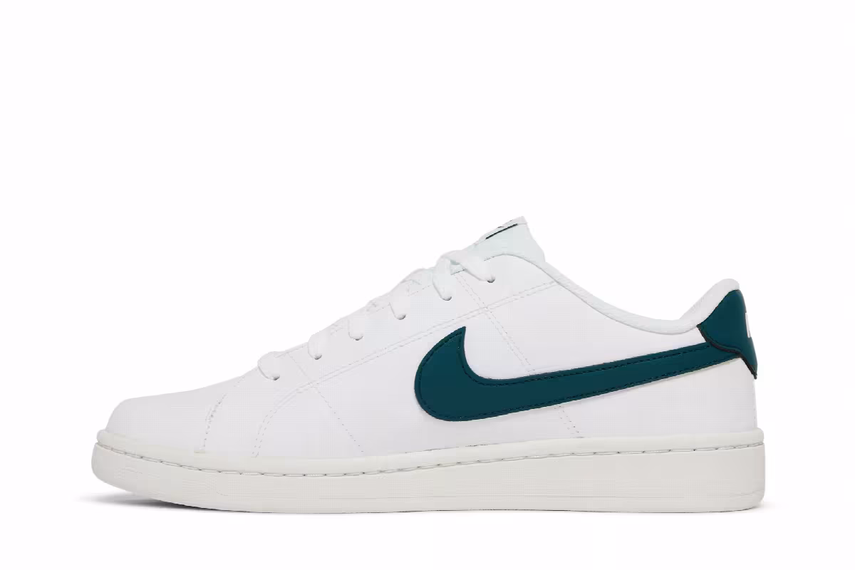 Nike Court Royale 2 Low White Dark Teal Green, view 4