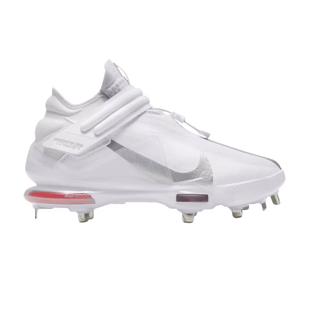 Nike Force Zoom Trout 7 Pro Mid White Metallic Silver