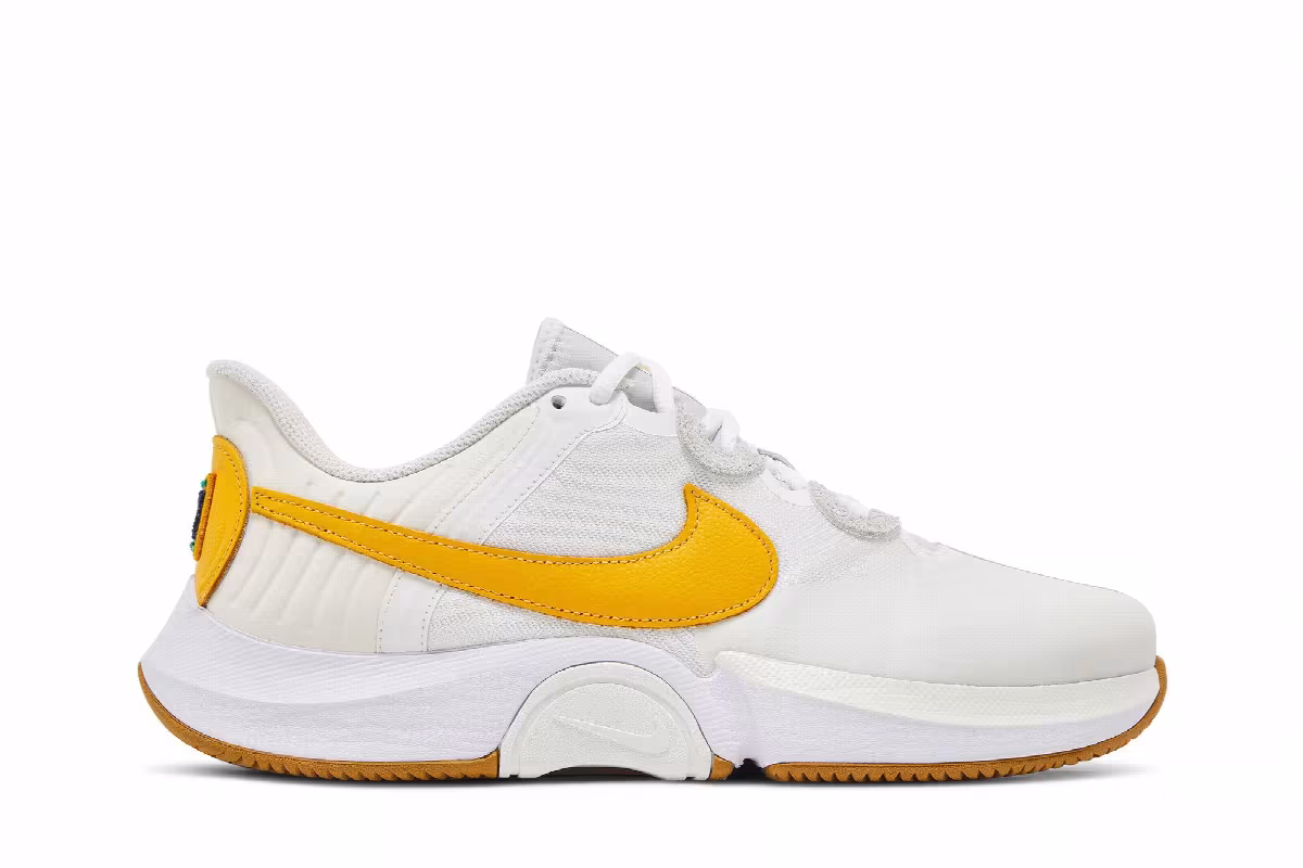 NikeCourt Air Zoom GP Turbo Summit White University Gold, view 2