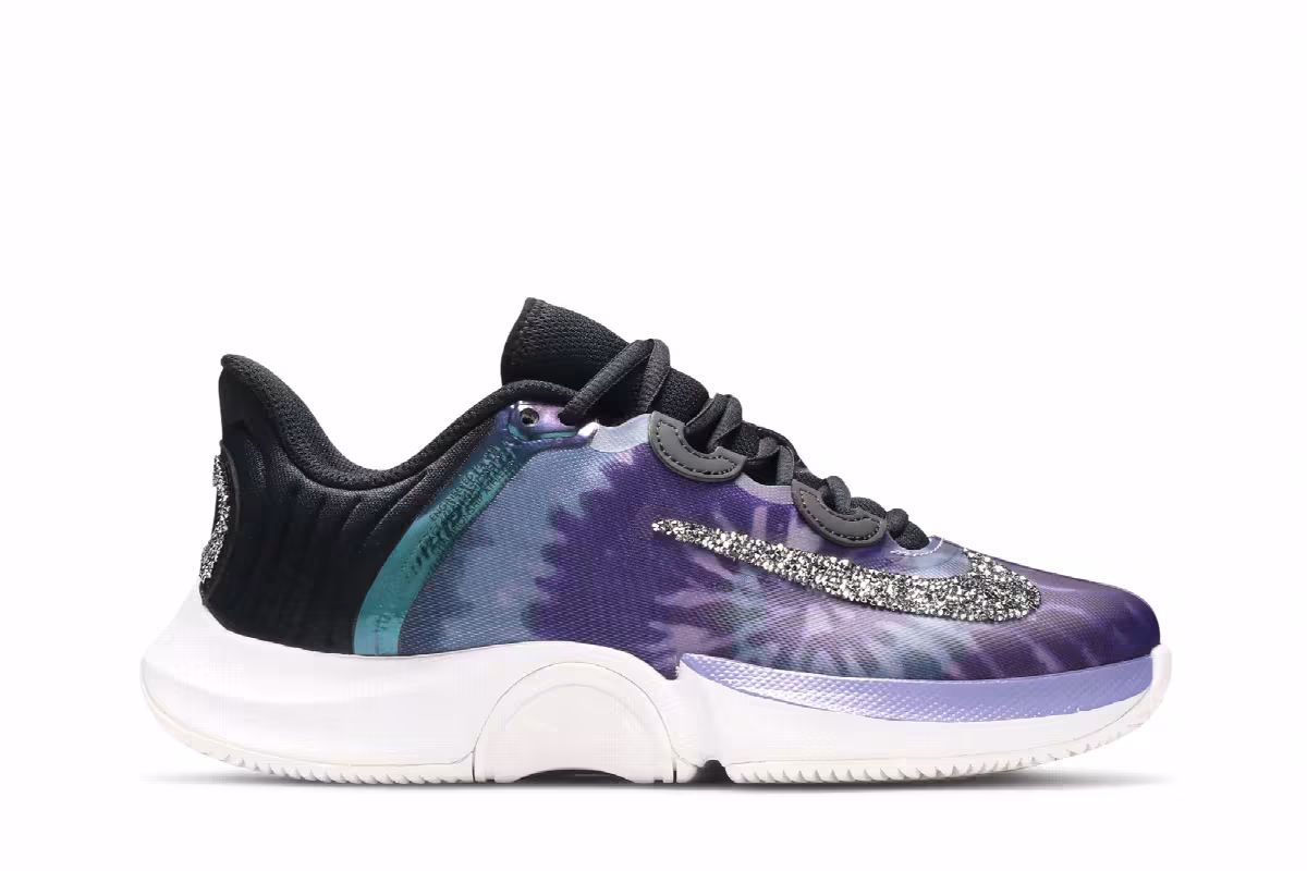 Naomi Osaka x Women's NikeCourt Air Zoom GP Turbo Tie Dye, view 2