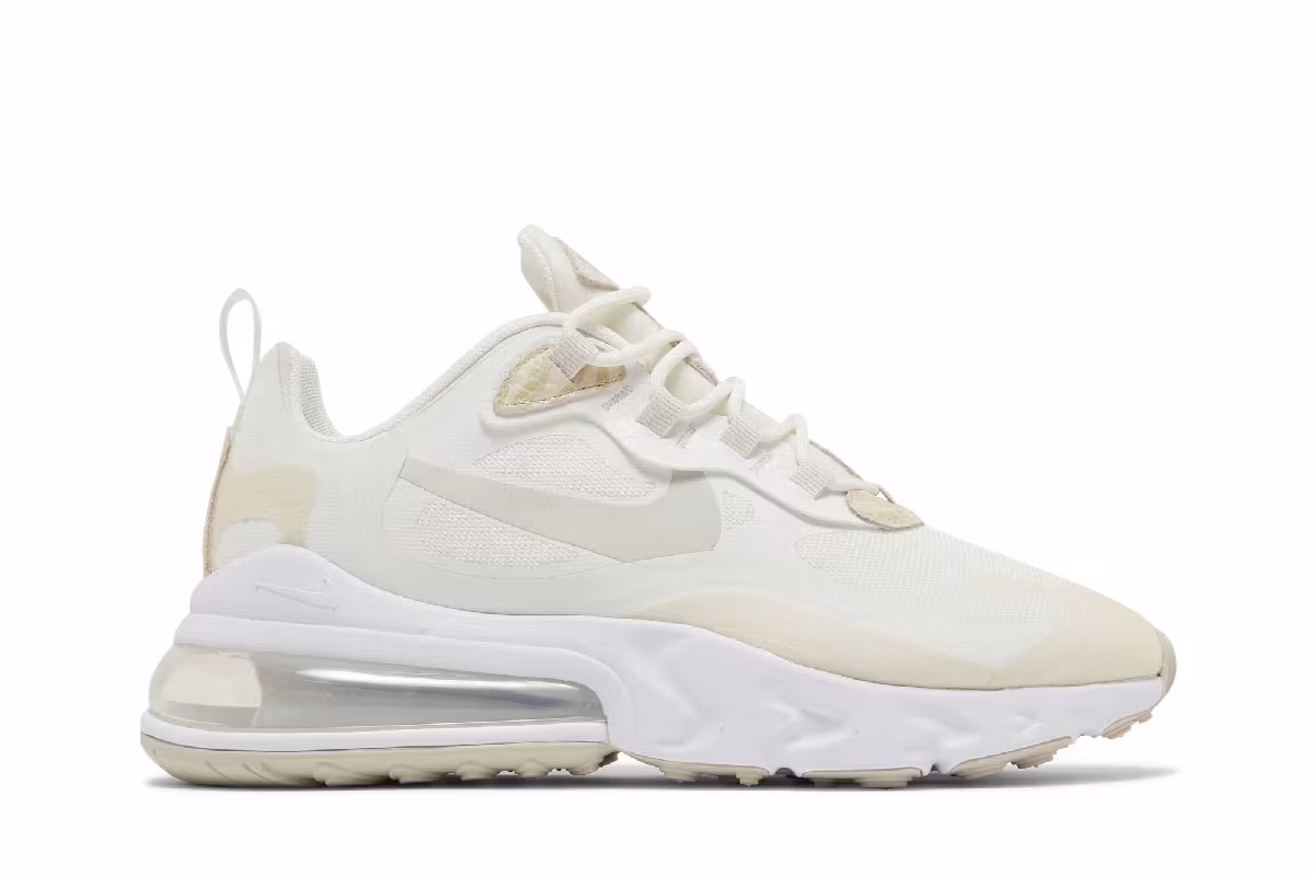 Nike Women's Air Max 270 React SE Light Bone, view 2