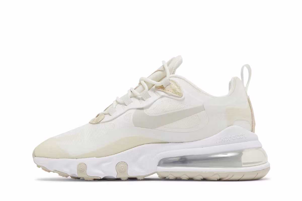 Nike Women's Air Max 270 React SE Light Bone, view 4