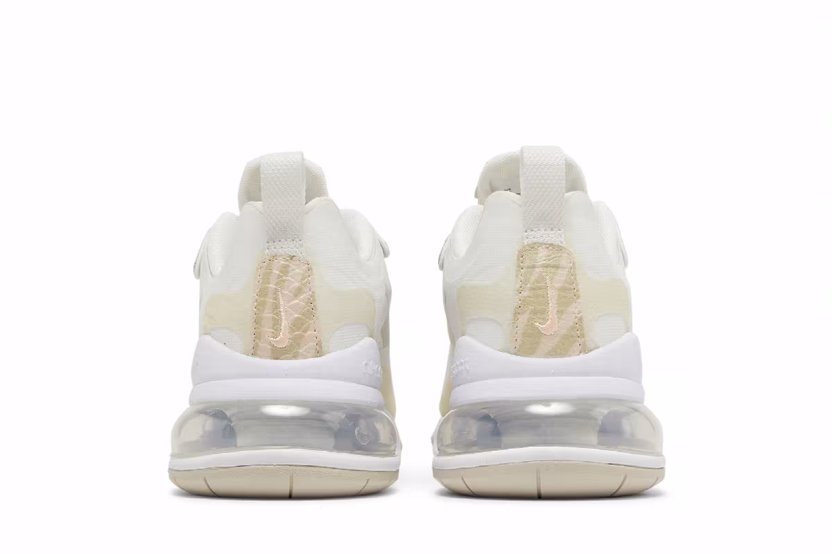 Nike Women's Air Max 270 React SE Light Bone, view 7