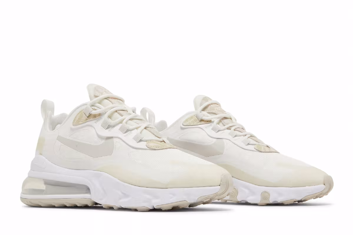 Nike Women's Air Max 270 React SE Light Bone, view 9
